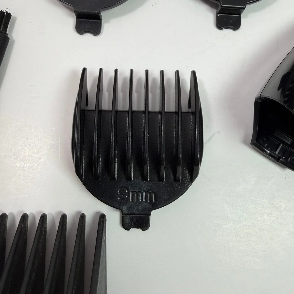 Hatteker RFC-598 Hair Clipper Grooming Kit Attachments Base Manual IPX7 Black